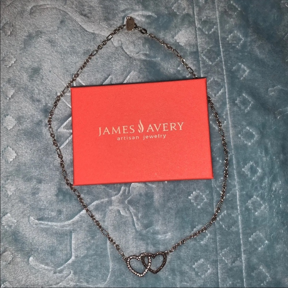 RETIRING James Avery Hearts Together Necklace